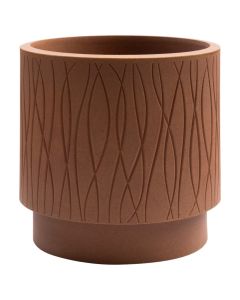 Flower pot, plastic, corten, Ø39xH39 cm