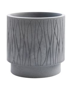 Flower pot, plastic, grey, Ø39xH39 cm