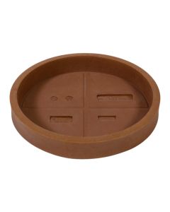Flower pot saucer, plastic, corten, Ø38,8xH5,6 cm