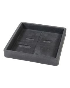 Flower pot saucer, plastic, ardesia, 34x34xH5,6 cm