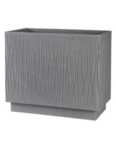 Flower pot, plastic, antique grey, 64,5x34,5xH55 cm