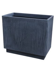 Flower pot, plastic, ardesia, 64,5x34,5xH55 cm