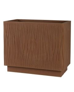 Flower pot, plastic, corten, 64,5x34,5xH55 cm