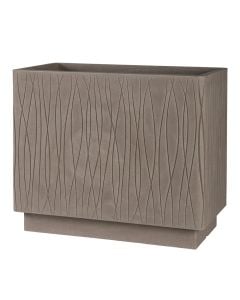 Flower pot, plastic, havana, 64,5x34,5xH55 cm