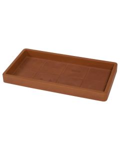 Flower pot saucer, plastic, corten, 64x34xH5,6 cm