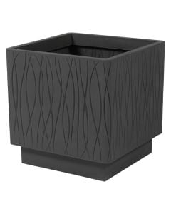 Flower pot, plastic, corten, 39x39xH39 cm