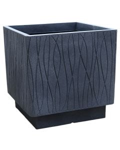 Flower pot, plastic, ardesia, 39x39xH39 cm