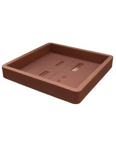 Flower pot saucer, plastic, corten, 38,8x38,8xH5,6 cm