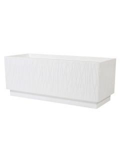 Vazo lulesh, plastike, e bardhë, 98,5x39xH39 cm