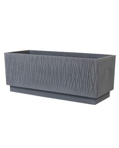 Vazo lulesh, plastike, gri, 98,5x39xH39 cm