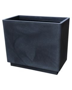 Flower pot, plastic, antique grey, 64,5x34,5xH55 cm