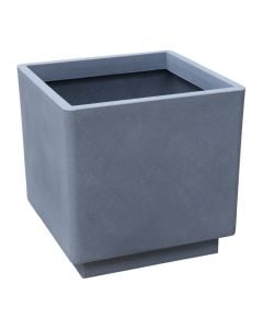 Flower pot, plastic, antique grey, 39x39xH39 cm