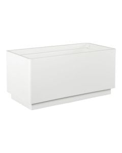 Vazo lulesh, plastike, e bardhë, 79,5x39xH39 cm