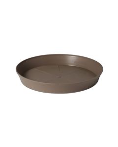 Flower pot saucer, plastic, dark beige, ø12xH3 cm