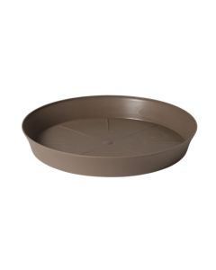 Flower pot saucer, plastic, dark beige, ø20xH3.2 cm