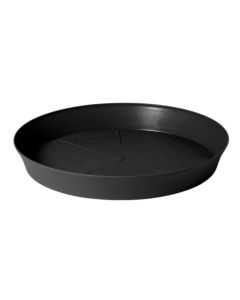 Flower pot saucer, plastic, grey anthracite, ø24xH3.5 cm