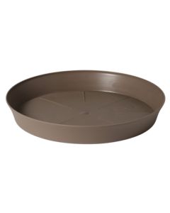 Flower pot saucer, plastic, dark beige, ø28xH3.7 cm