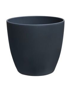 Flower pot, ceramic, graphite stone, 28x28xH25 cm