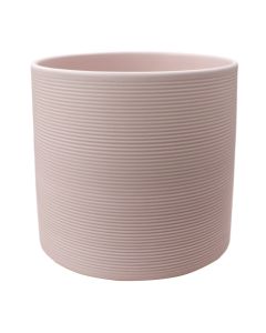 Flower pot, ceramic, powder rose, H16 cm