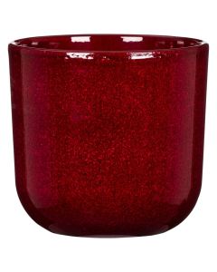 Flower pot, ceramic, mystic red, Dia.13 cm