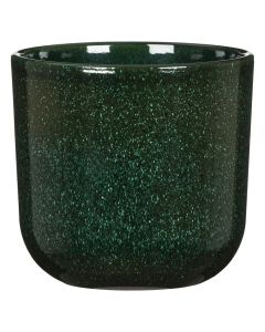 Flower pot, ceramic, mystic green, 12.9x12.9xH11.9 cm