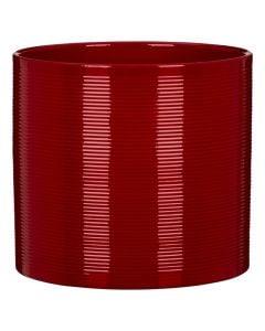 Flower pot, ceramic, red, Dia.14 cm