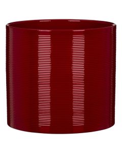 Flower pot, ceramic, red, Dia.19 cm