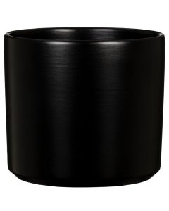 Flower pot, ceramic, night black, Dia.27.8xH25.8