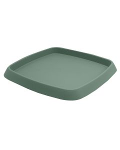 Pjatë për vazo lulesh, plastike, jeshile, 29.5x29.5 cm
