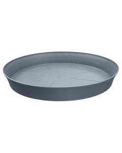 Flower pot saucer, plastic, smoke grey, Dia.34xH4.4 cm