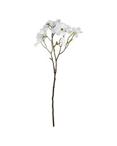 Lule artificiale, plastike, e bardhë, H70 cm