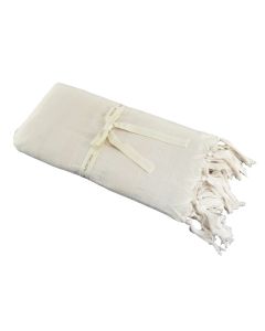 Sauna towel, cotton, white, 90x170 cm
