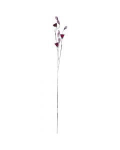 Lule dekorative kristali, metal dhe akrilik, rozë, H70-90 cm
