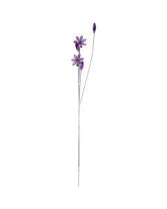 Lule dekorative kristali, VIOLET, metal dhe akrilik, rozë, H70-90 cm