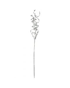 Lule dekorative kristali, GINEVRA, metal dhe akrilik, transparente, H70 cm