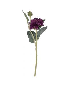 Artificial flower, plastic, purple/green, H55 cm