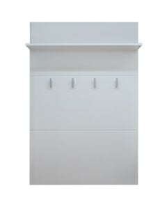 Wall mounted cloth hanger (4 hangers), BENY, melamine, white, 73x19.5xH113 cm
