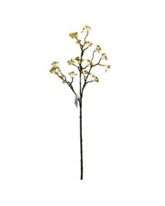 Artificial flower, MISTY, pvc, yellow, 70 cm