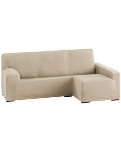 Chaise longue cover, right, 50% polyester; 45% cotton; 5% elastomer, beige, 250-310x70-110xH80x110 cm