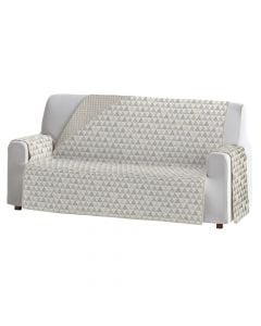 3-seat sofa cover, NORDIC, 100% polyester, beige, 150x100x220 cm