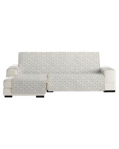 Chaise longue cover, left, NORDIC, 100% polyester, beige, 75x100x240 cm