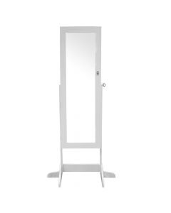 Pasqyrë kabinet, kornizë mdf, e bardhë, 66.5x48xH145 cm