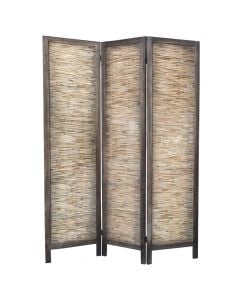 Room screen divider, paulownia wood, natural, 120x6xH170 cm