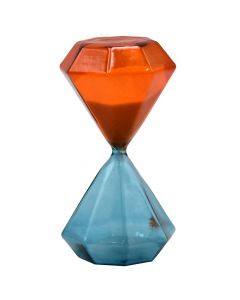 Timer, glass, red+black, Ø8 xH16 cm, 25 minuta