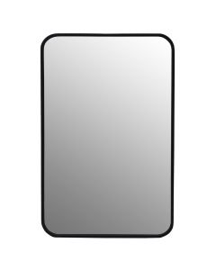 Mirror, wooden frame, black, 50.5x80 cm (mirror: 50x79.5 cm)