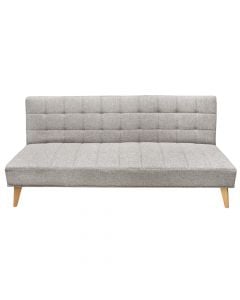Sofa bed, single, textile upholstery, beige, 180x86xH81 cm
