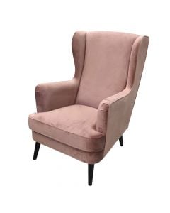 Sofa, single, textile upholstery, purple, 73x96xH107 cm