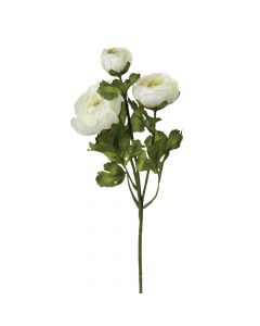 Lule artificiale, camellia, plastik, e bardhë, 60 cm