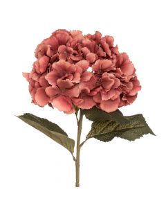 Lule artificiale, hydrangea, plastik, rozë, 83 cm