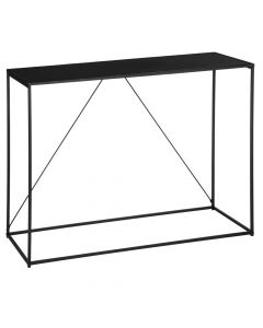 Console table, gota, metal, black, 120x40xH85 cm
